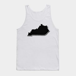 Black Kentucky Outline Tank Top